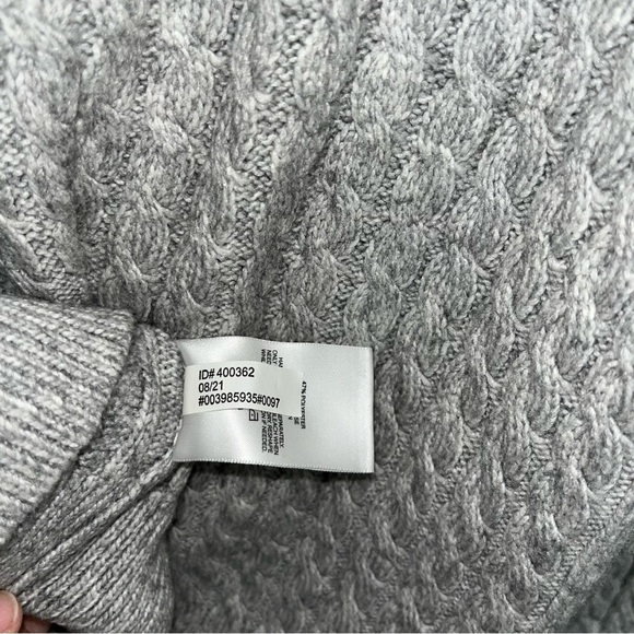 Express Gray Cable Knit Turtleneck Sweater - Picture 4 of 5